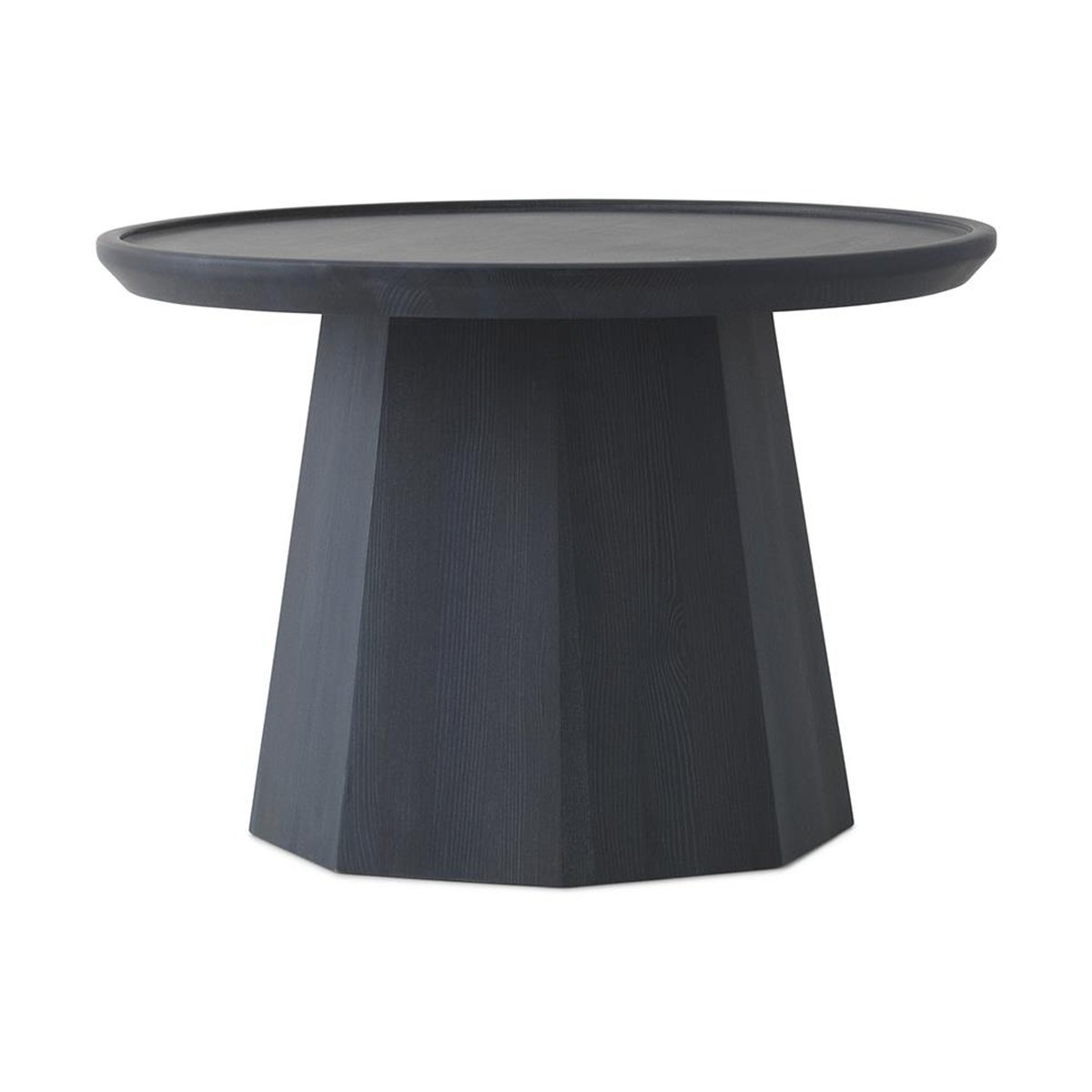 Normann Copenhagen Pine table large, side table Ø65 cm H:44.5 cm Dark Blue