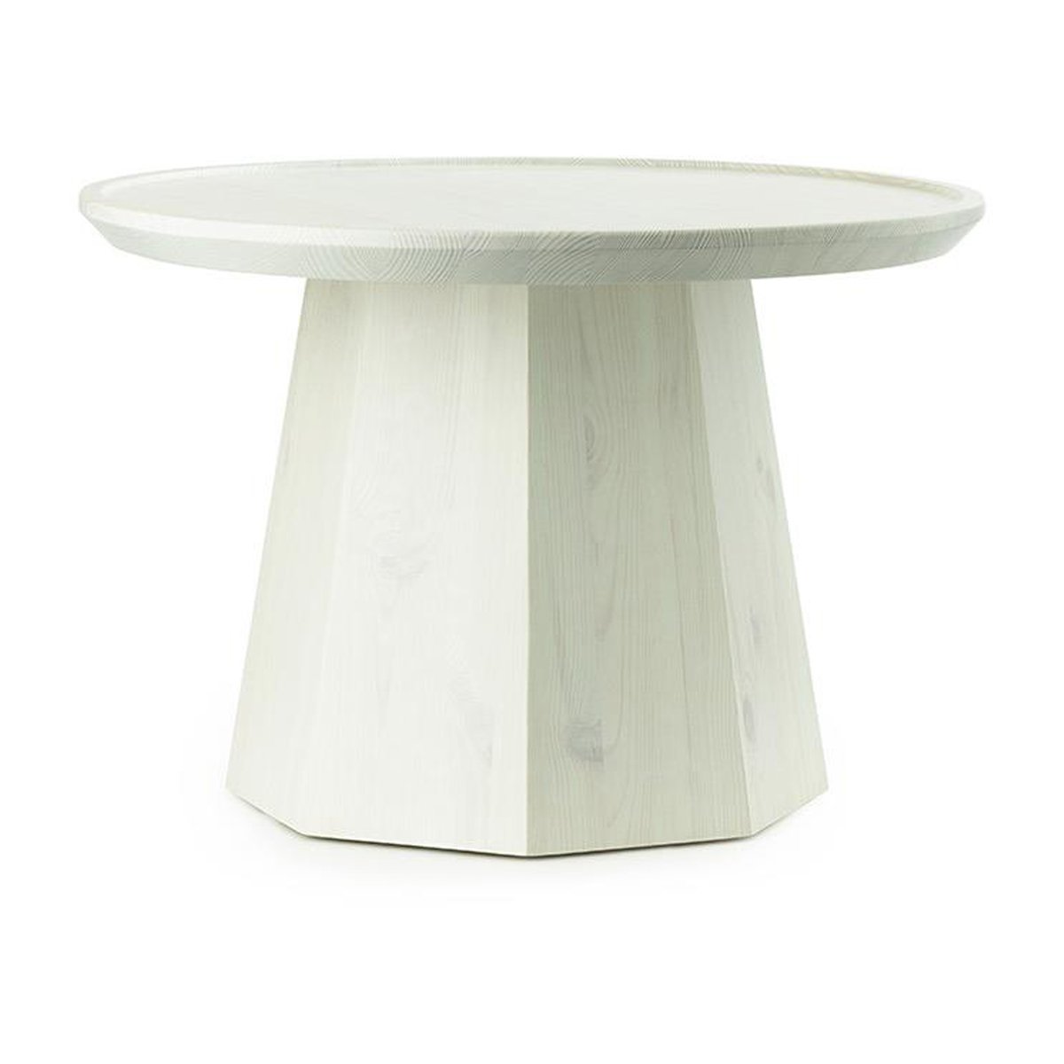 Normann Copenhagen Pine table large, side table Ø65 cm H:44.5 cm Light Green