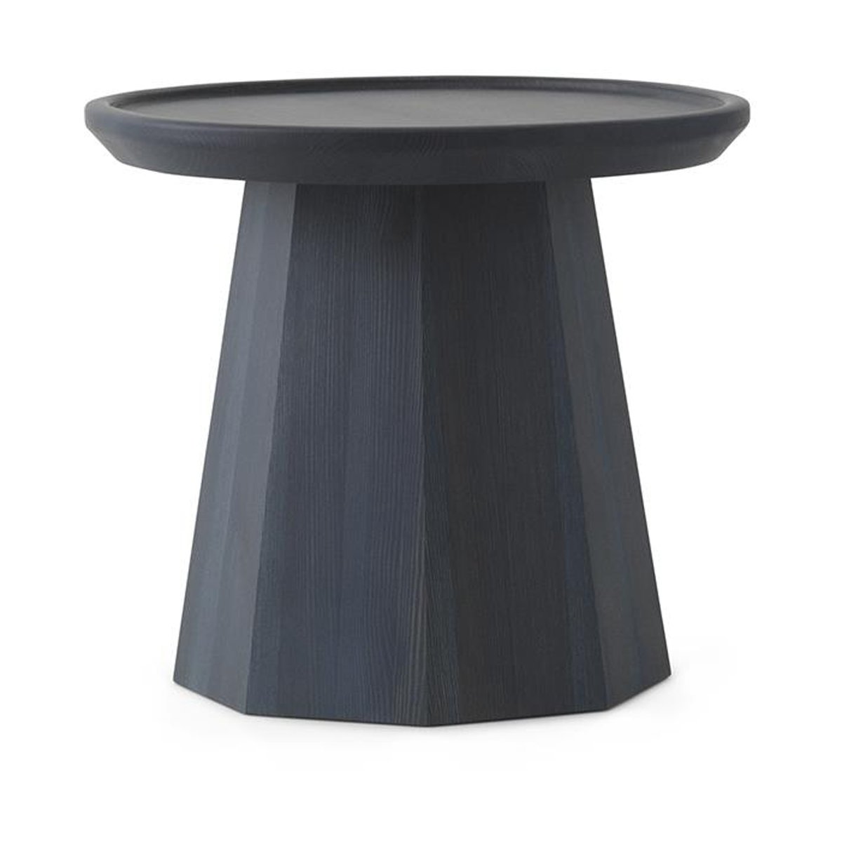 Normann Copenhagen Pine table small, side table Ø45 cm H:40.6 cm Dark Blue