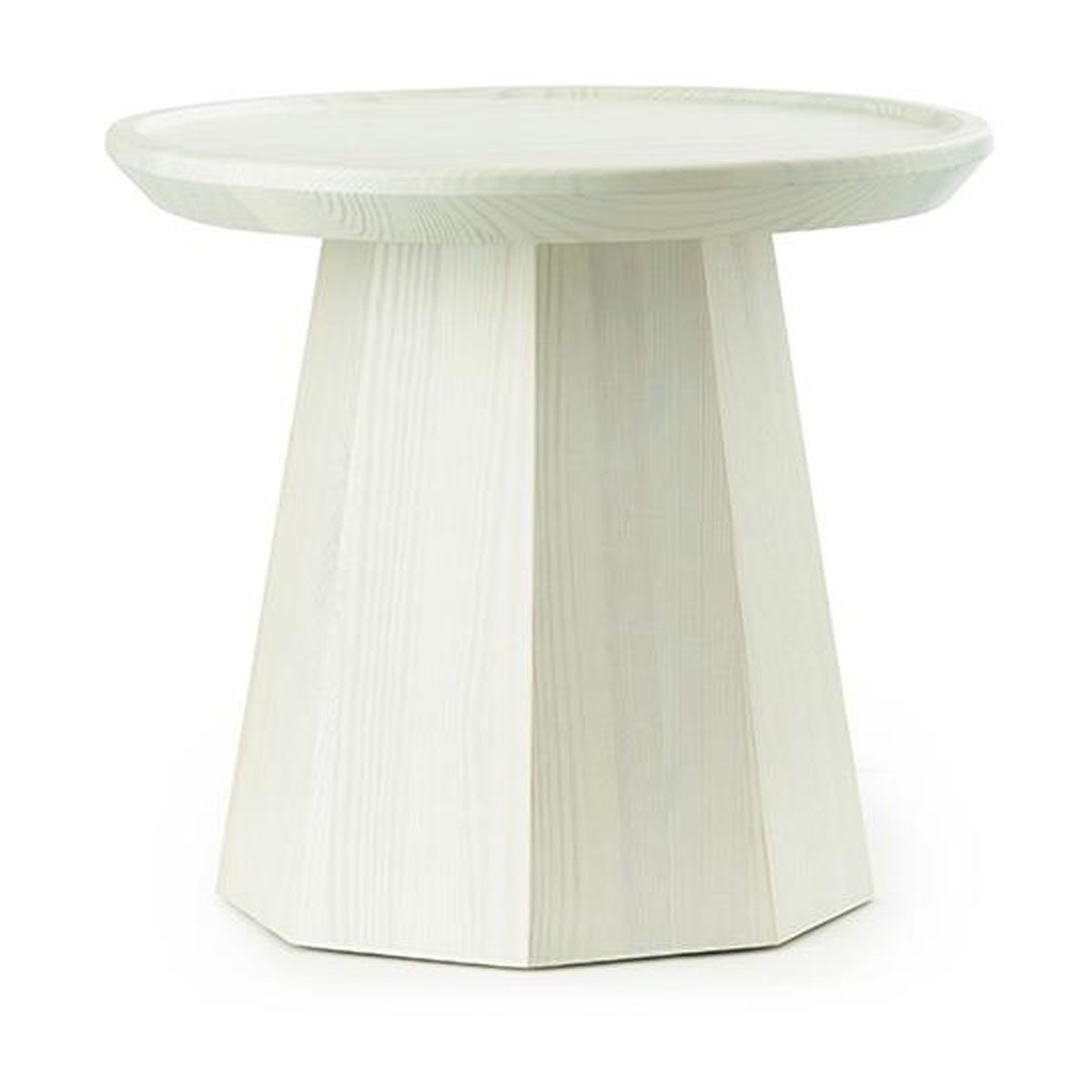 Normann Copenhagen Pine table small, side table Ø45 cm H:40.6 cm Light Green