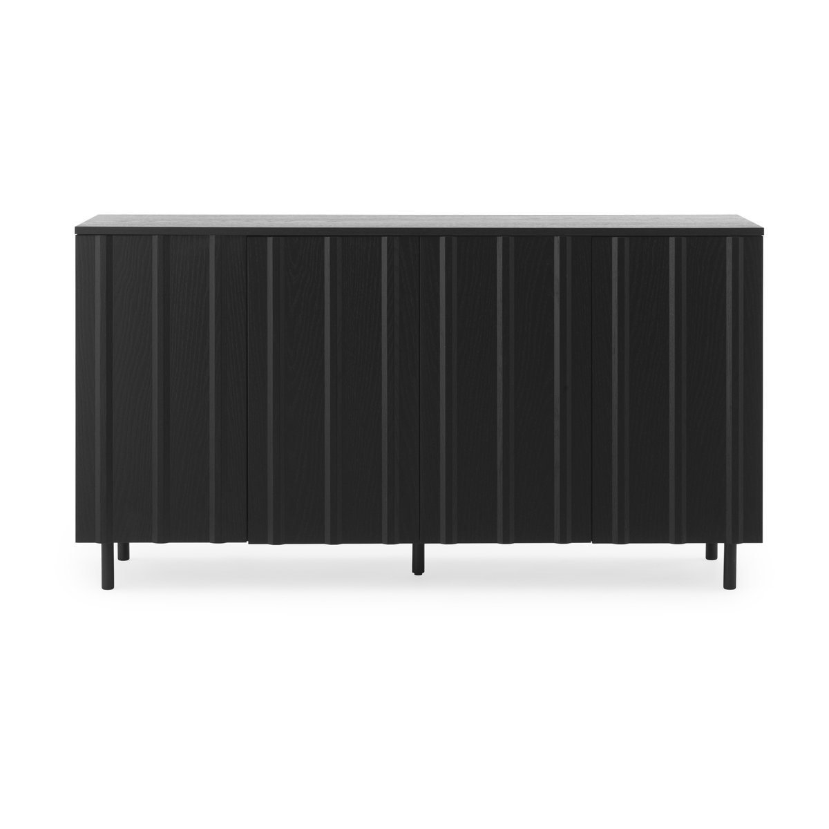 Normann Copenhagen Rib sideboard 45x159 cm Soft Black