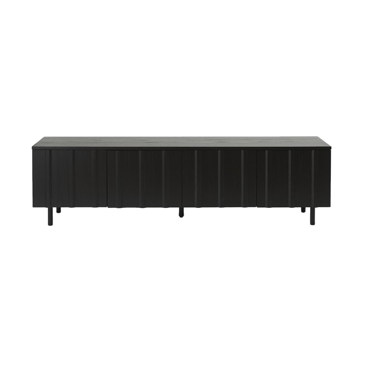 Rib sideboard low, Soft Black Normann Copenhagen