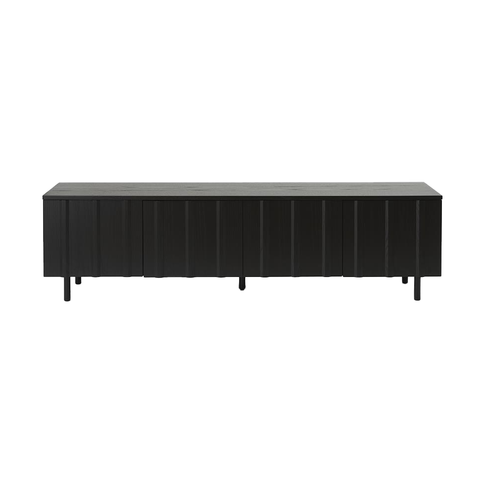 Normann Copenhagen Rib sideboard low Soft Black