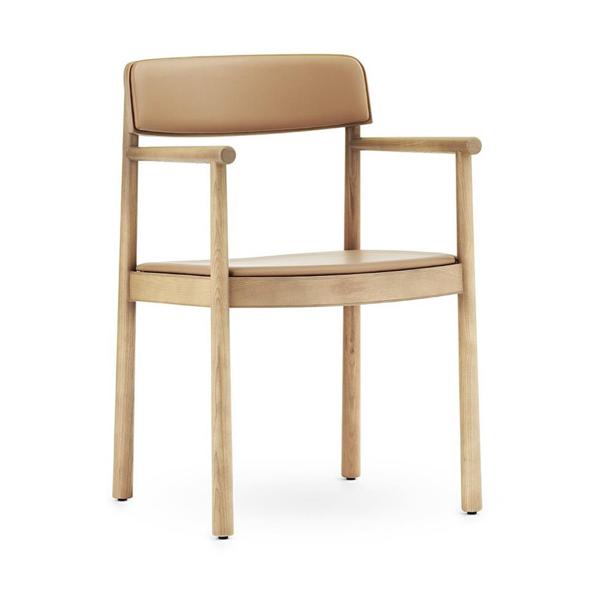 Normann Copenhagen Timb armchair with cushion Tan/ Ultra Leather - Camel