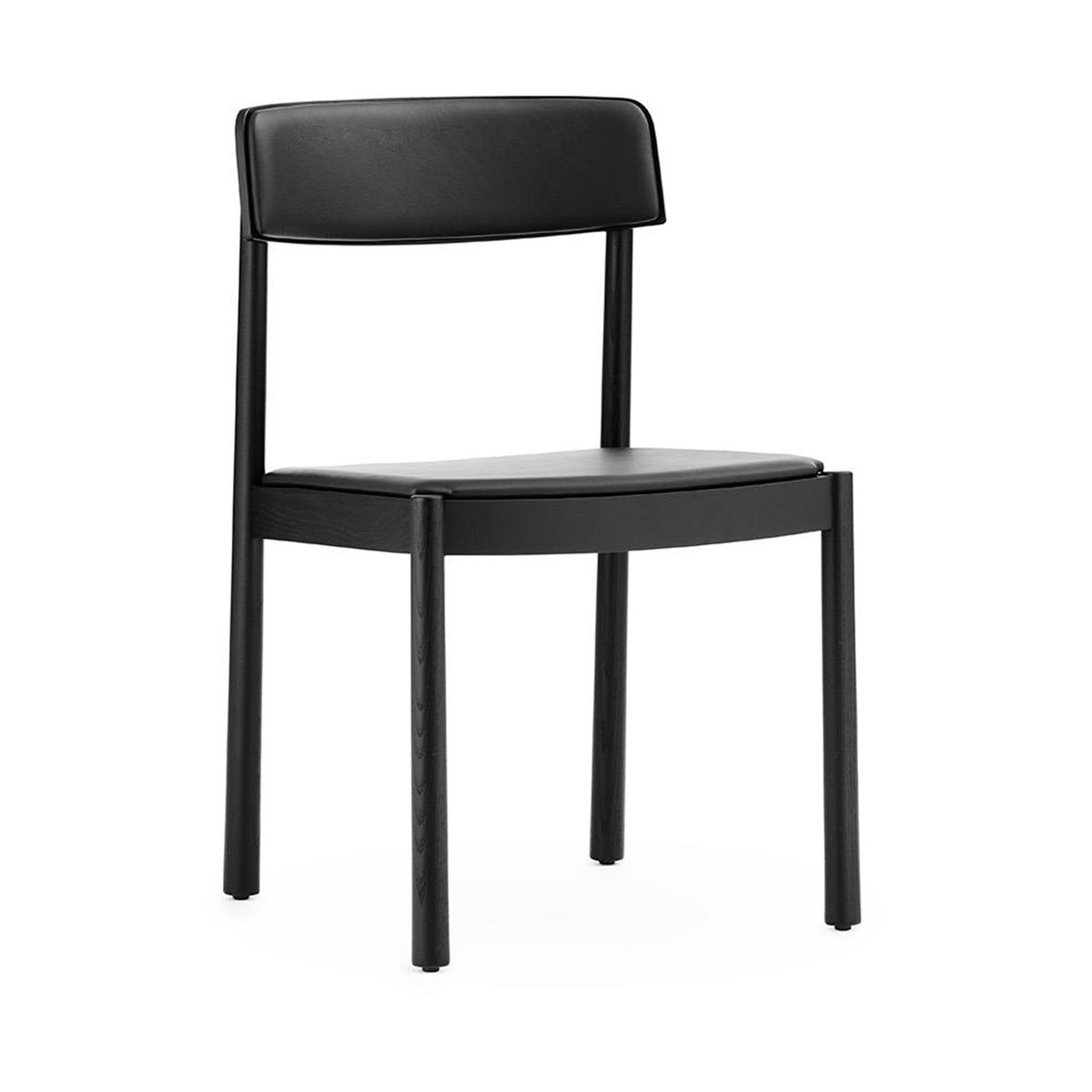 Normann Copenhagen Timb chair with cushion Black/ Ultra Leather - Black