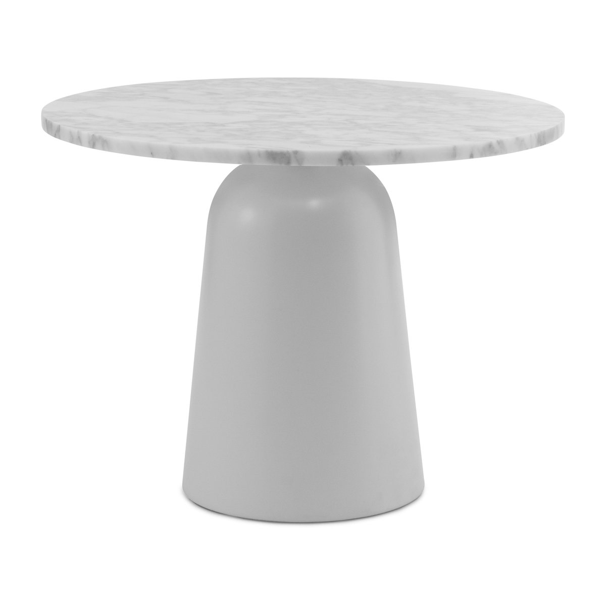 Normann Copenhagen Turn adjustable table Ø55 cm White marble