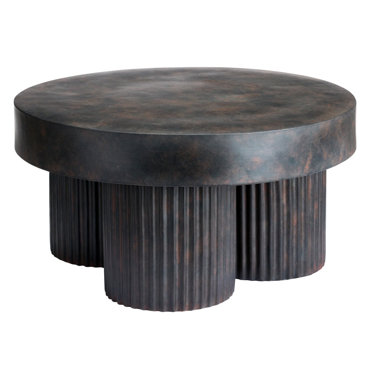 NORR11 Gear coffee table low Ø70 cm Earth (brown-black)