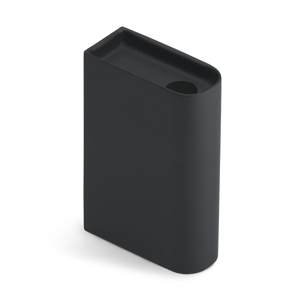 Northern Monolith candle holder medium Black