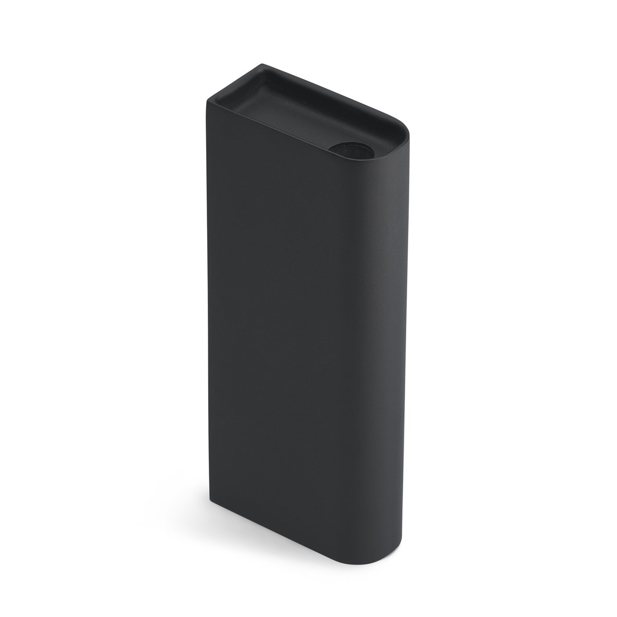 Northern Monolith candle holder tall Black