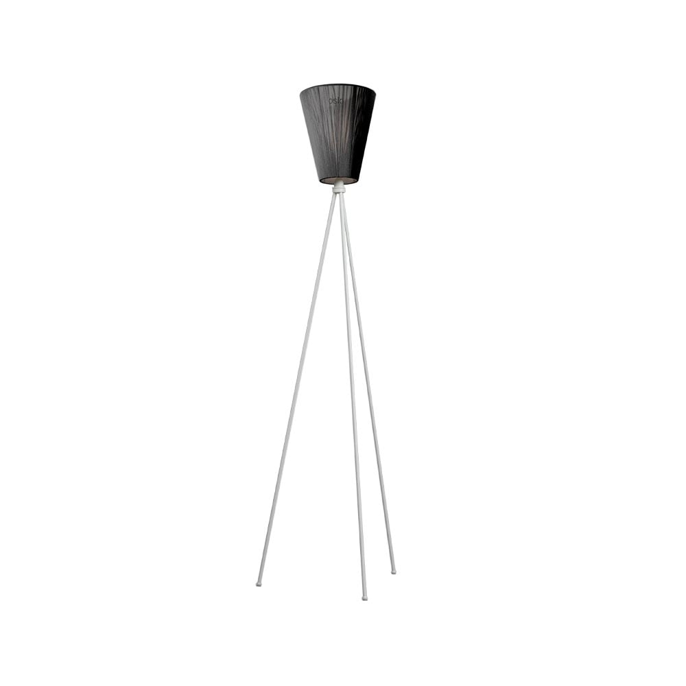 Northern Oslo Wood Floor lamp Black, light grey stand