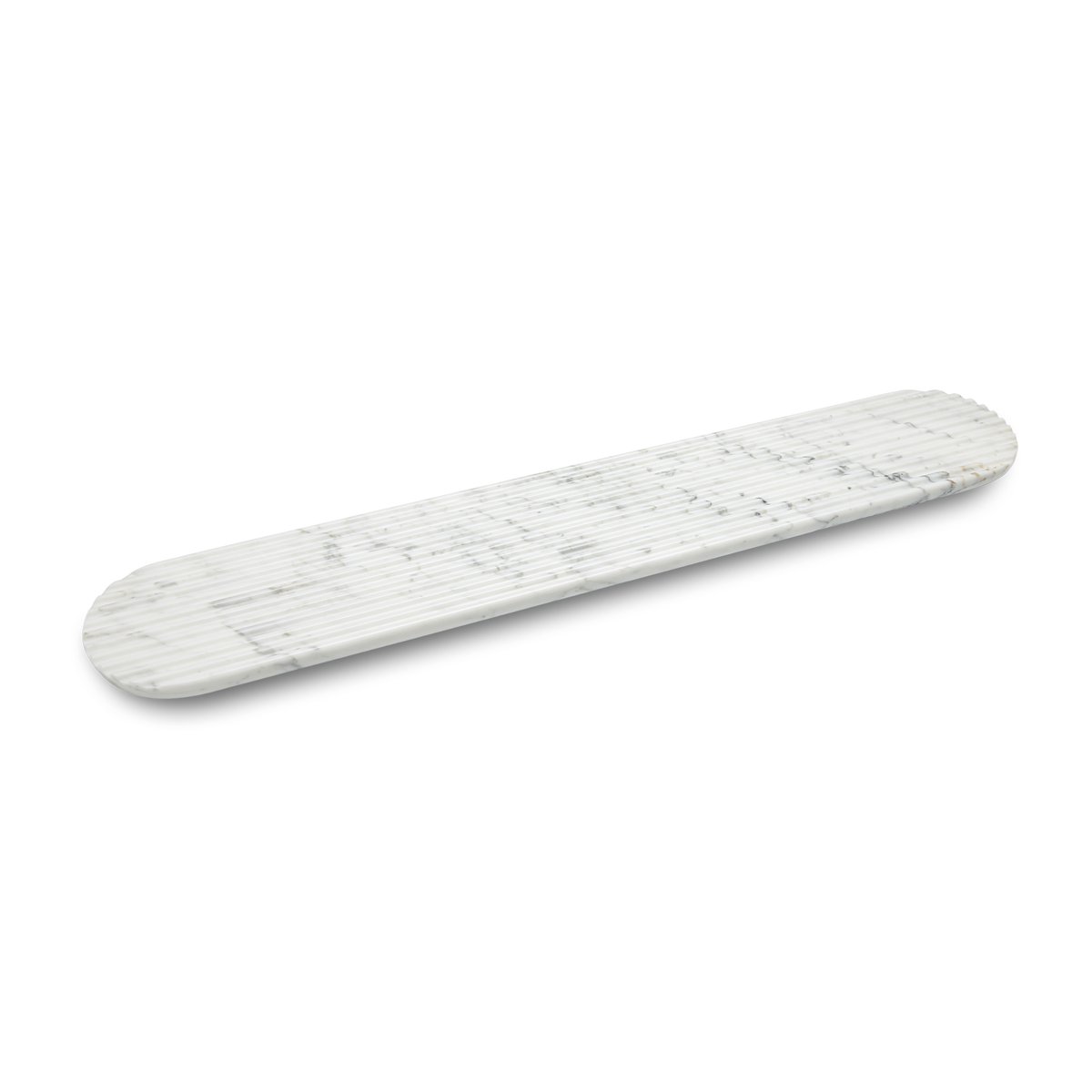 Northern Podium tray 90 cm Mixed white marble