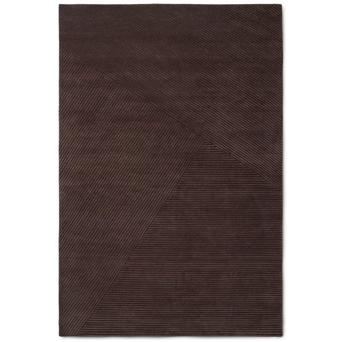 Northern Row rug large 200x300 cm Dark brown