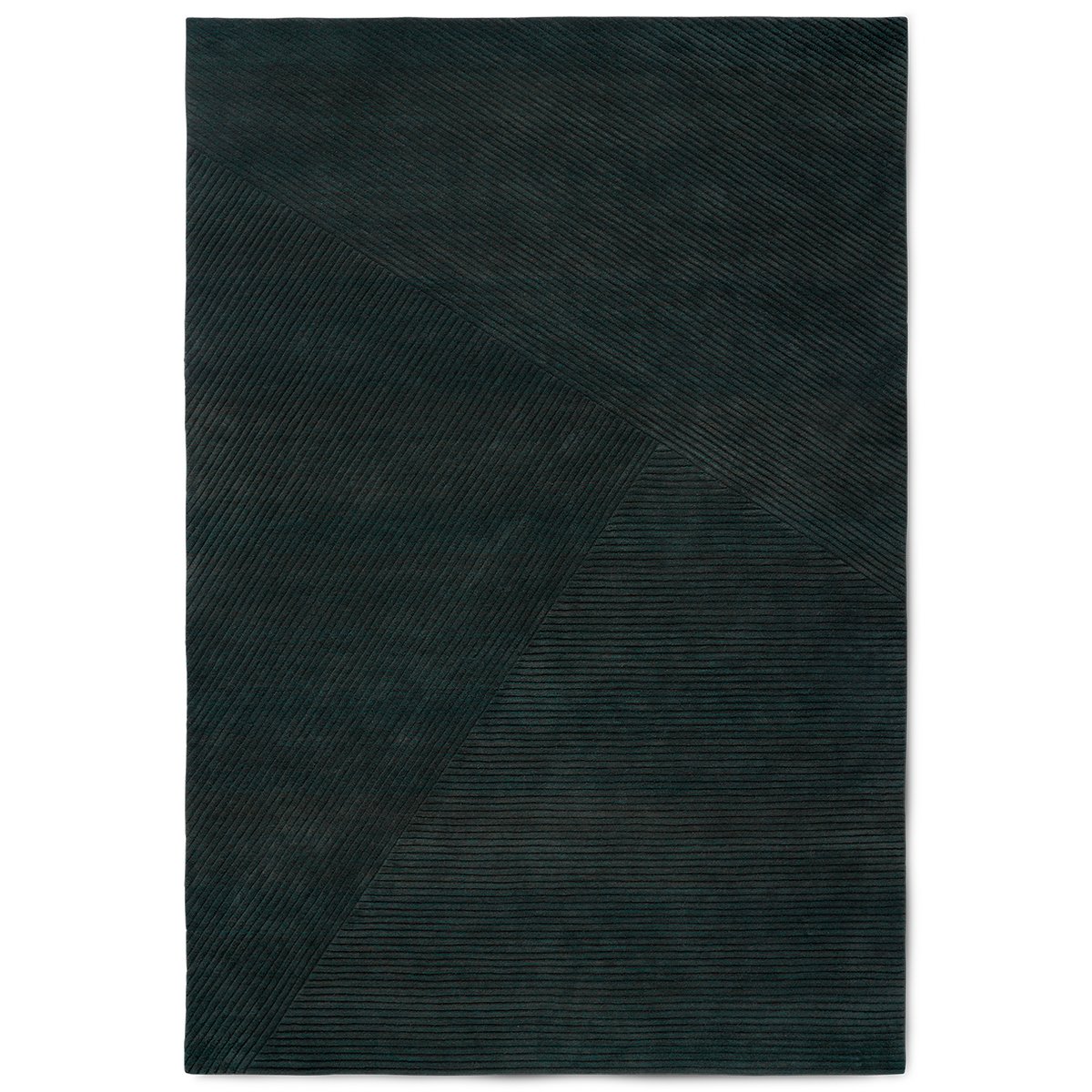 Northern Row rug large 200x300 cm Dark green