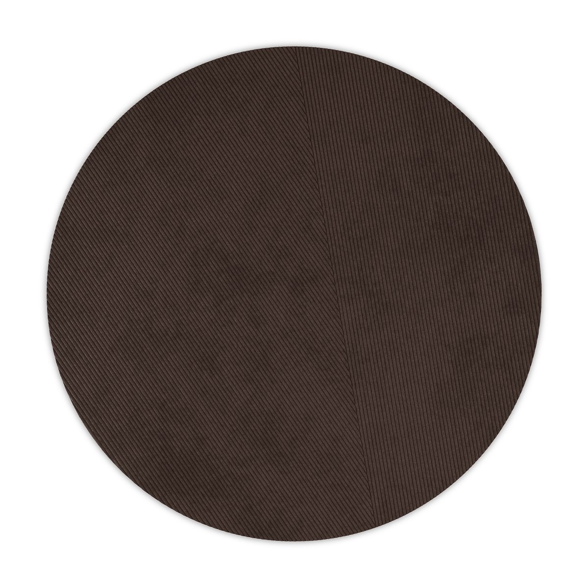 Northern Row rug round Ø270 cm Dark brown