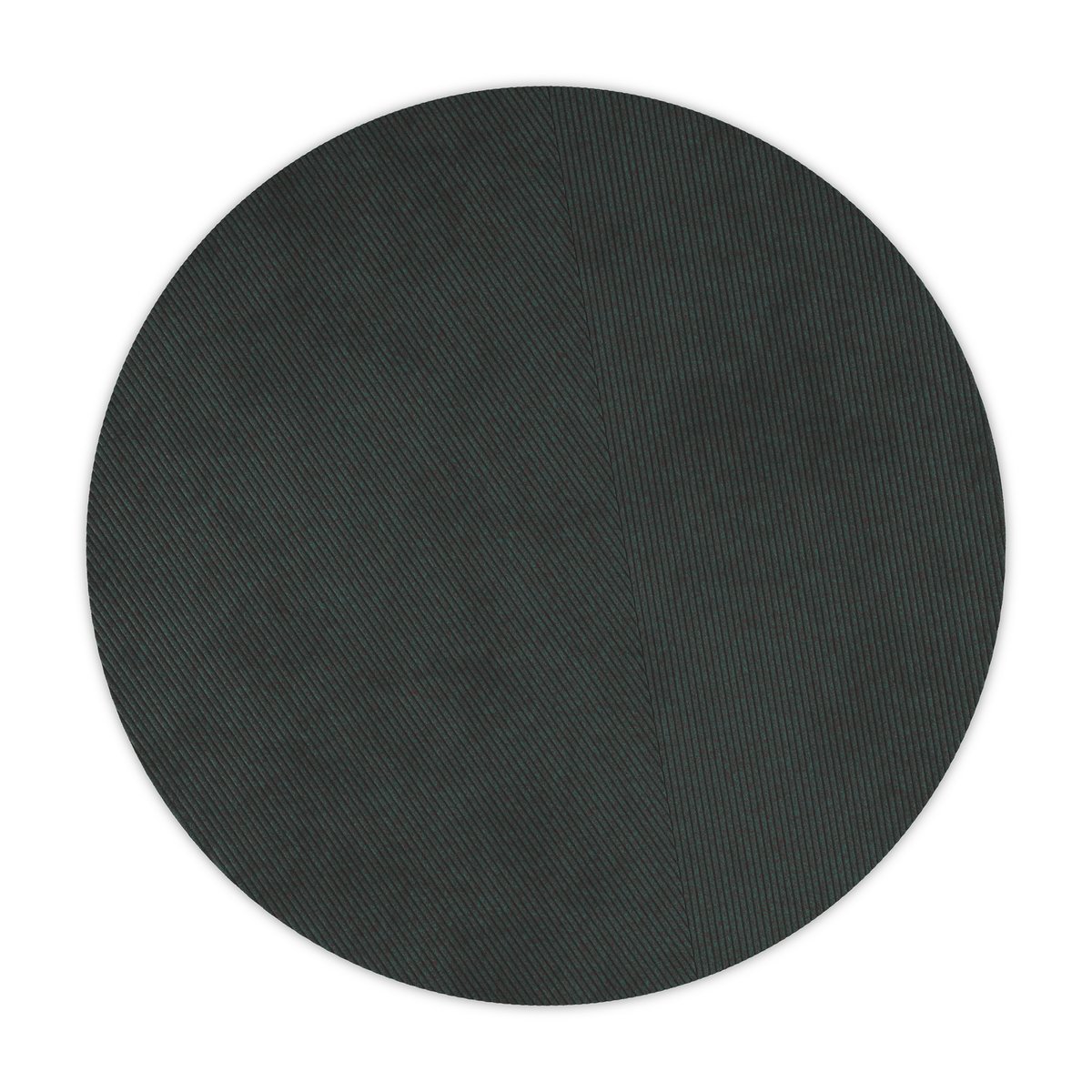 Northern Row rug round Ø270 cm Dark green