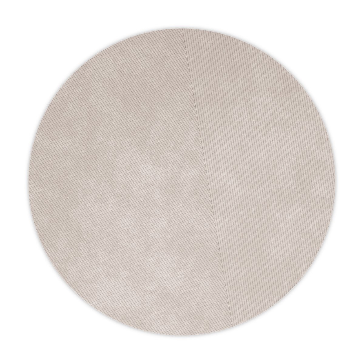 Northern Row rug round Ø270 cm Light grey