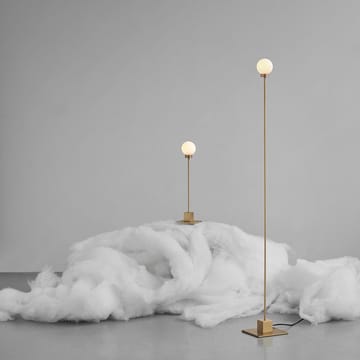 Snowball Floor lamp - Steel, white opal glass - Northern