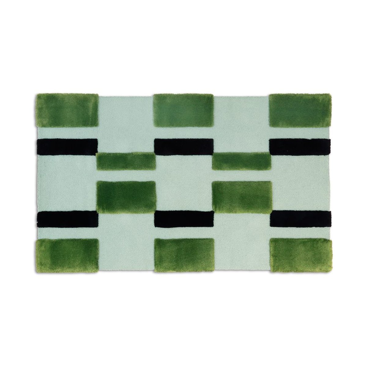 Ogeborg ODC Segment Rug Collection Irregular carpet Green-mint-black, 120x200 cm