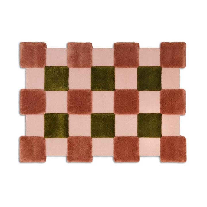 ODC Segment Rug Collection Square carpet - Apricot-rose-olive, 142x198 cm - Ogeborg