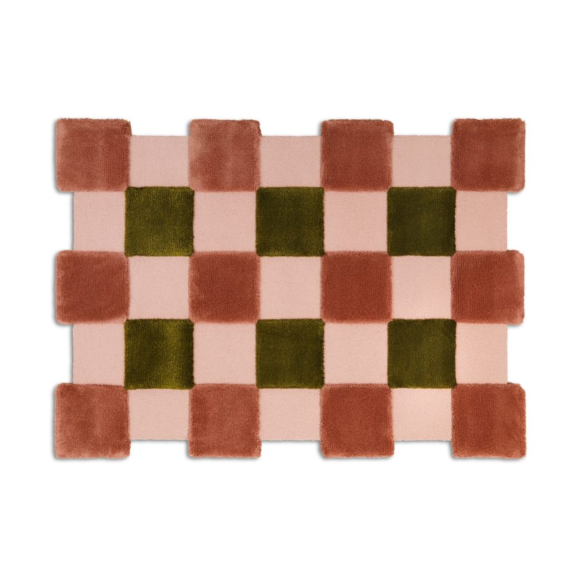 Ogeborg ODC Segment Rug Collection Square carpet Apricot-rose-olive, 142x198 cm