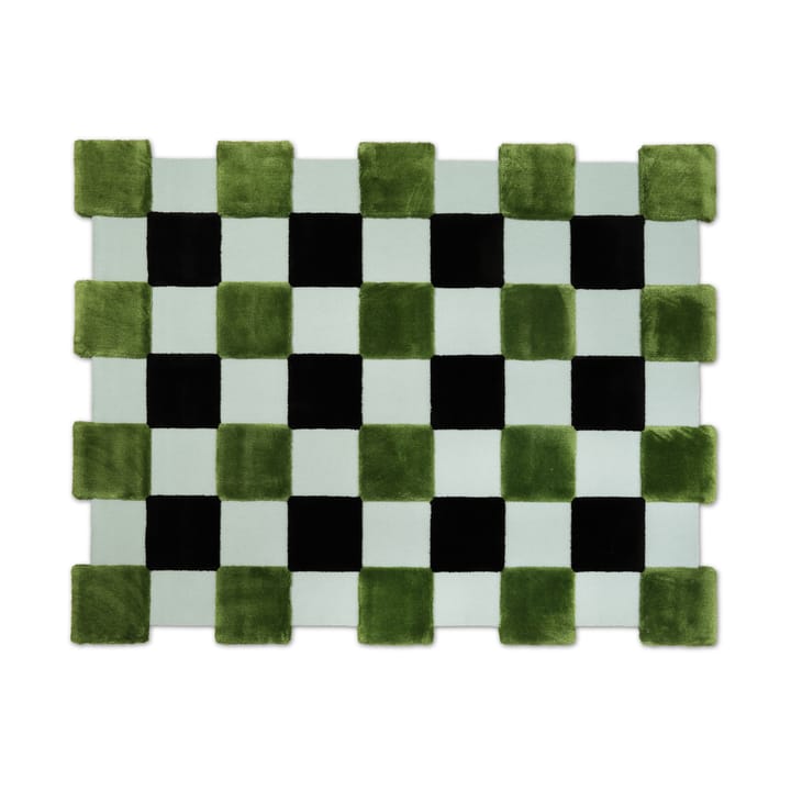 ODC Segment Rug Collection Square carpet - Green-black-mint, 142x198 cm - Ogeborg