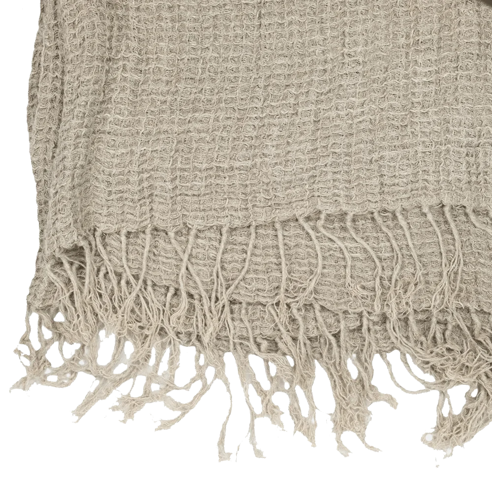 Olsson & Jensen Clifton throw 130x170 cm Nature | Scandinavian Design | Wool blankets & throws | Beige