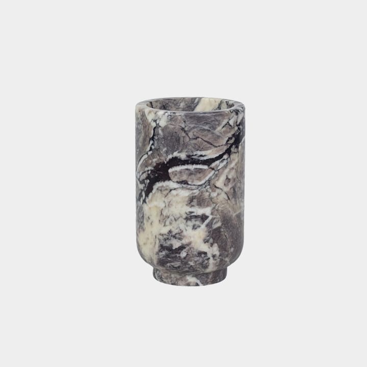 Stevie vase Ø12.5x20.5 cm - Gray marble - Olsson & Jensen