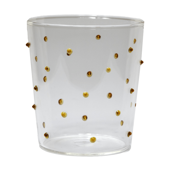 Venezia drinking glass - Amber Dots - Olsson & Jensen