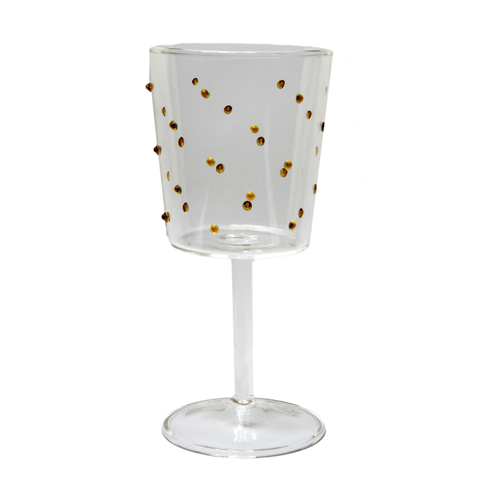 Venezia wine glass, Amber Dots Olsson & Jensen