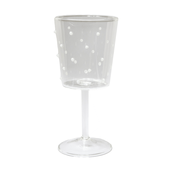 Venezia wine glass - White dots - Olsson & Jensen