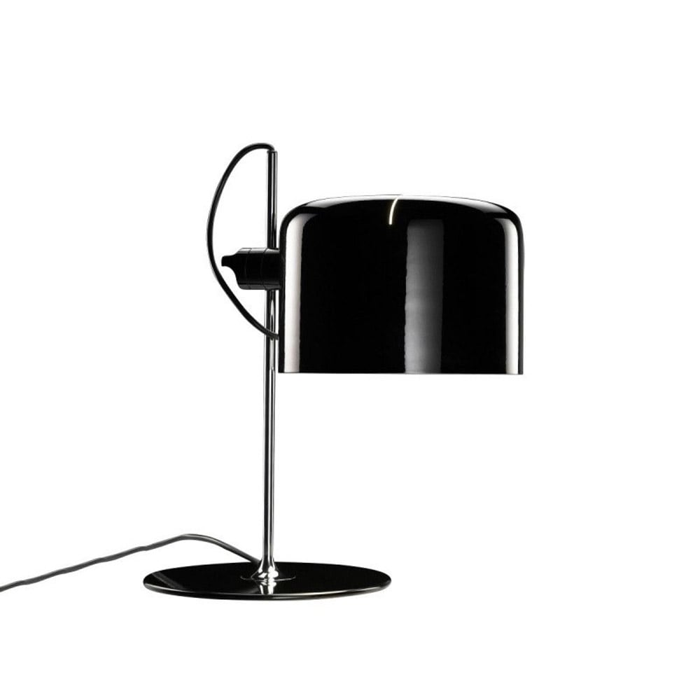 Oluce Coupé 2202 table lamp Black, chrome stand