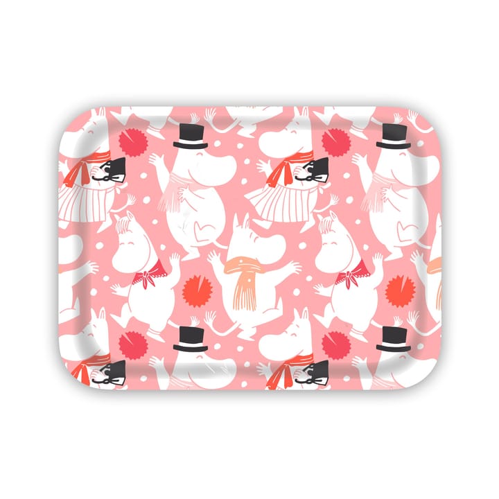 Moomin celebration tray 27x20 cm - White-pink - Opto Design