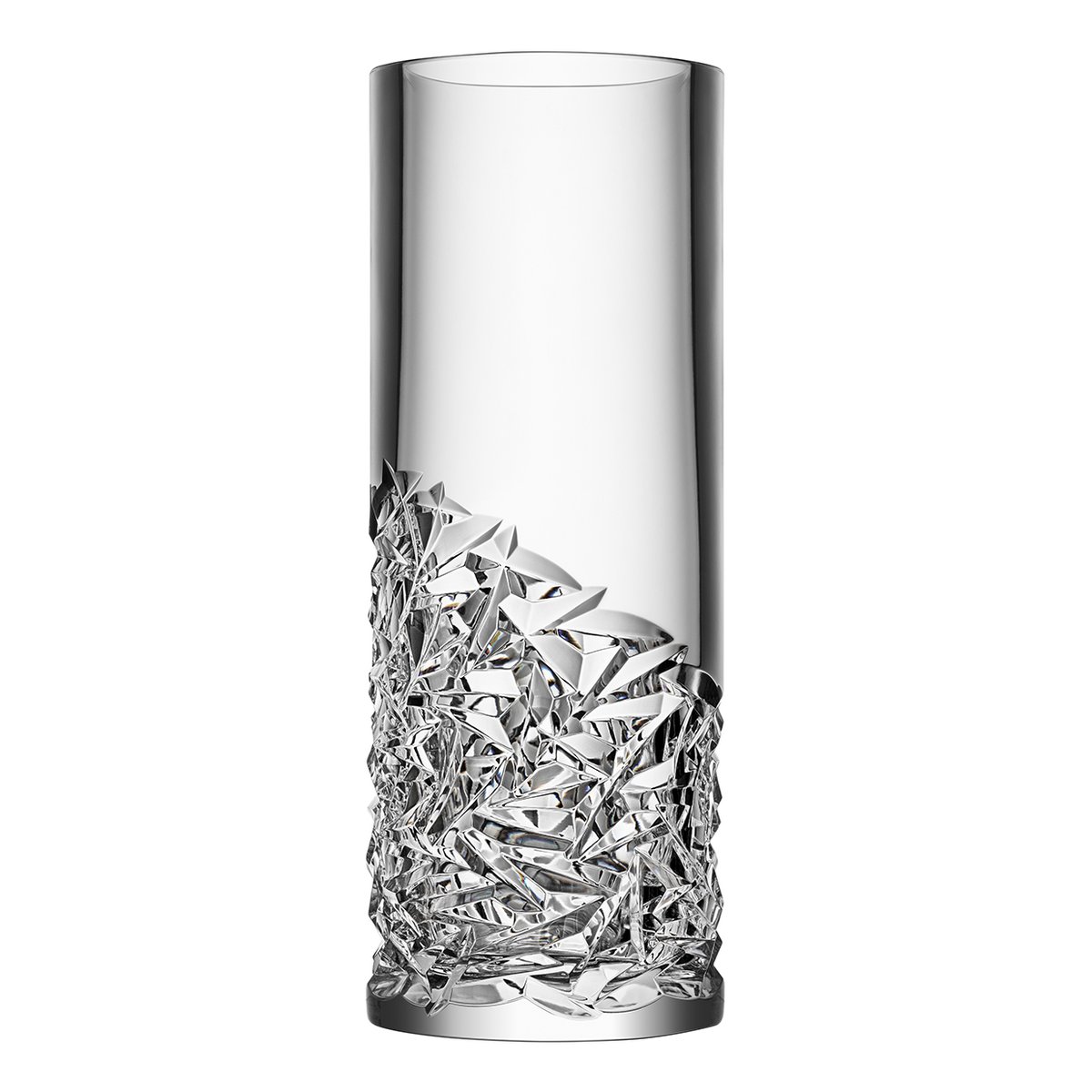 Orrefors Carat vase 37 cm low cut