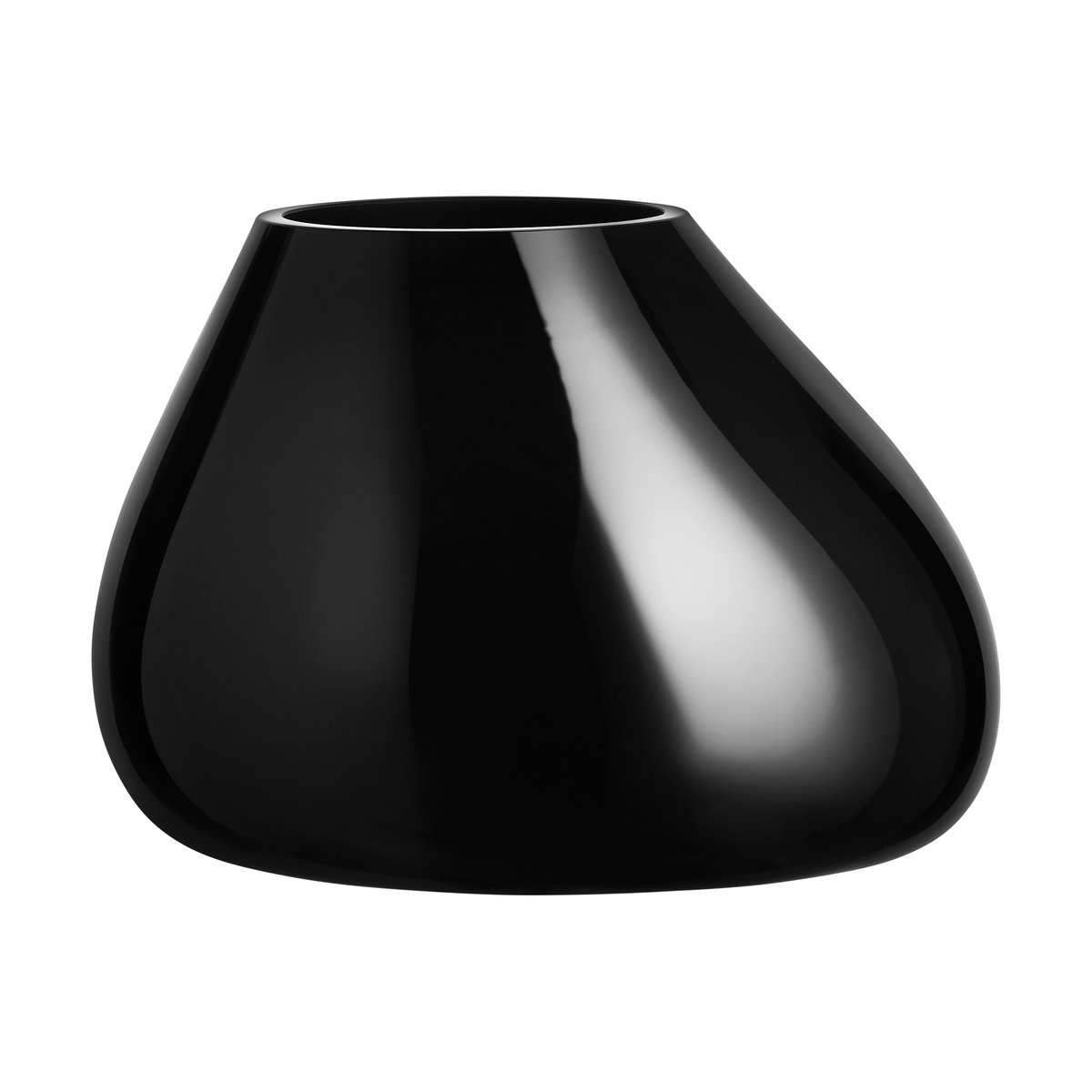 Orrefors Ebon vase 190 mm Black