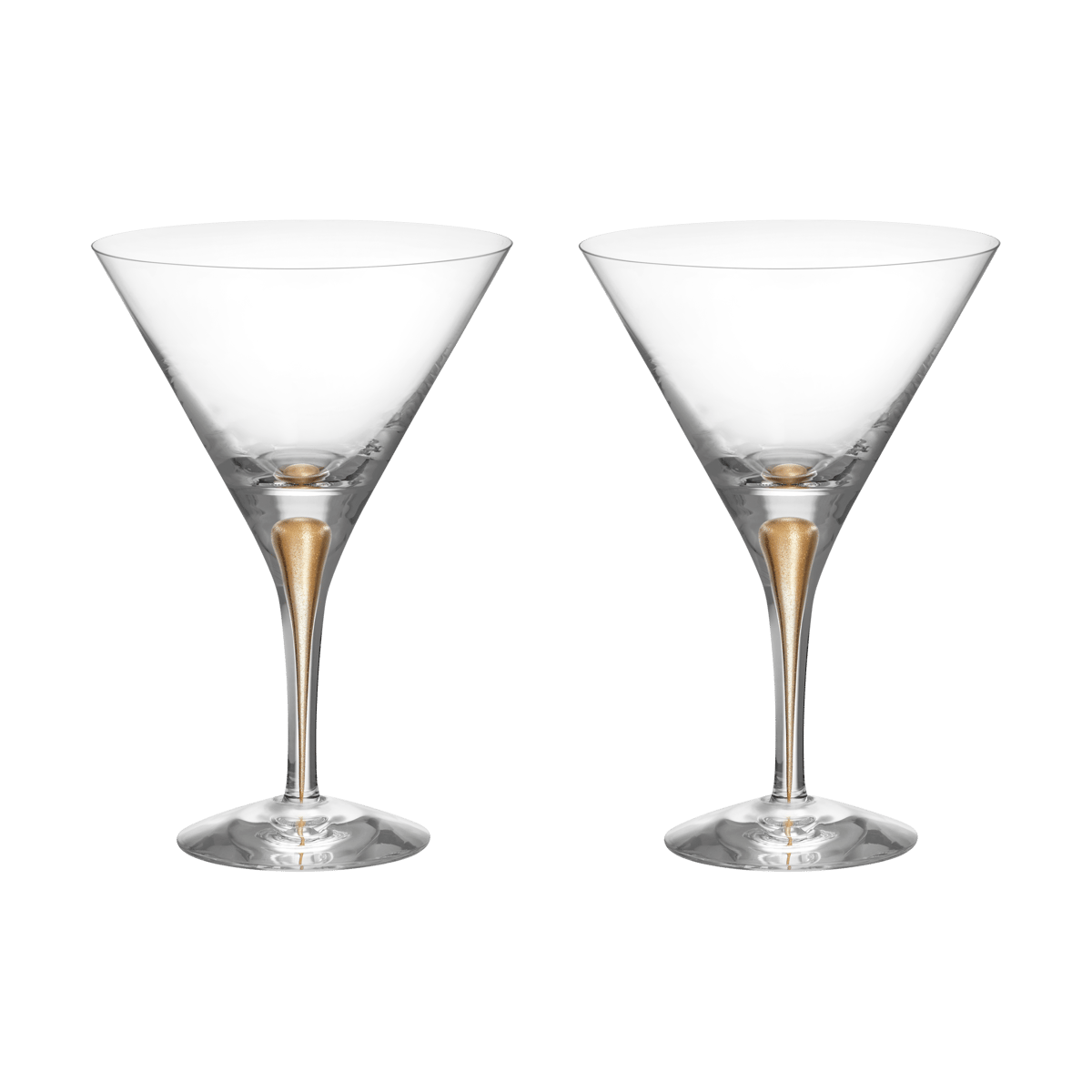 Orrefors Intermezzo martini glass 25 cl 2-pack Gold