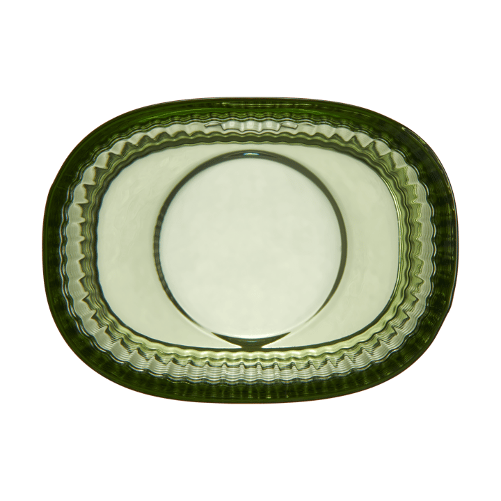 Magica tealight holder super ellipse 5 cm, Green Orrefors