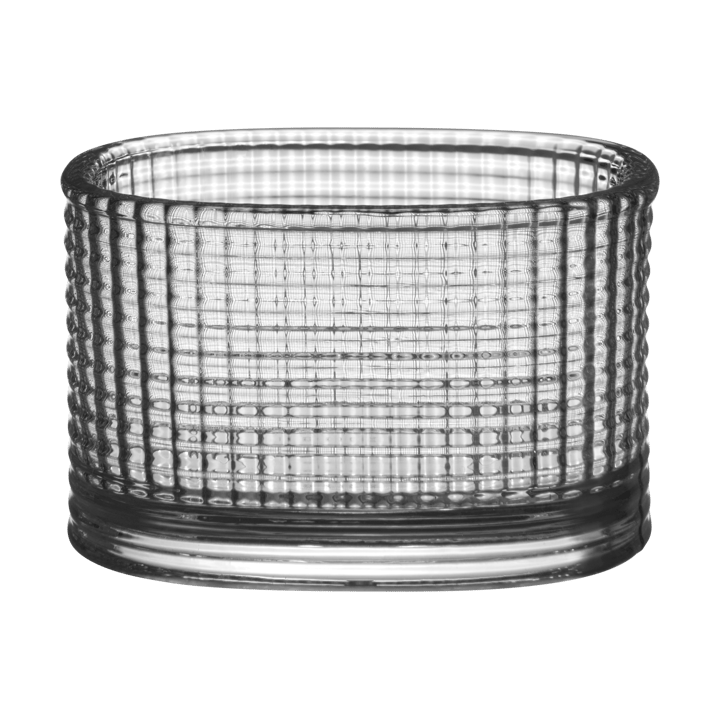 Magica tealight holder super ellipse 5 cm - Grey - Orrefors