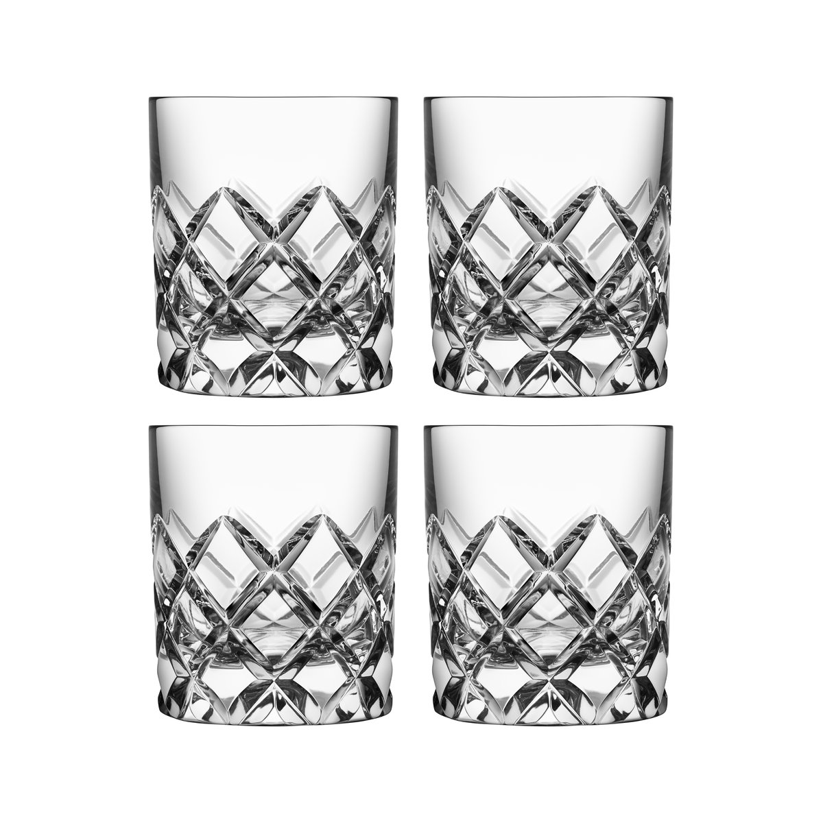 Orrefors Sofiero whiskey glass 4-pack Clear