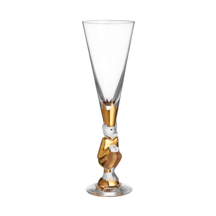 The Sparkling Devil champagne glass 19 cl, Gold Orrefors