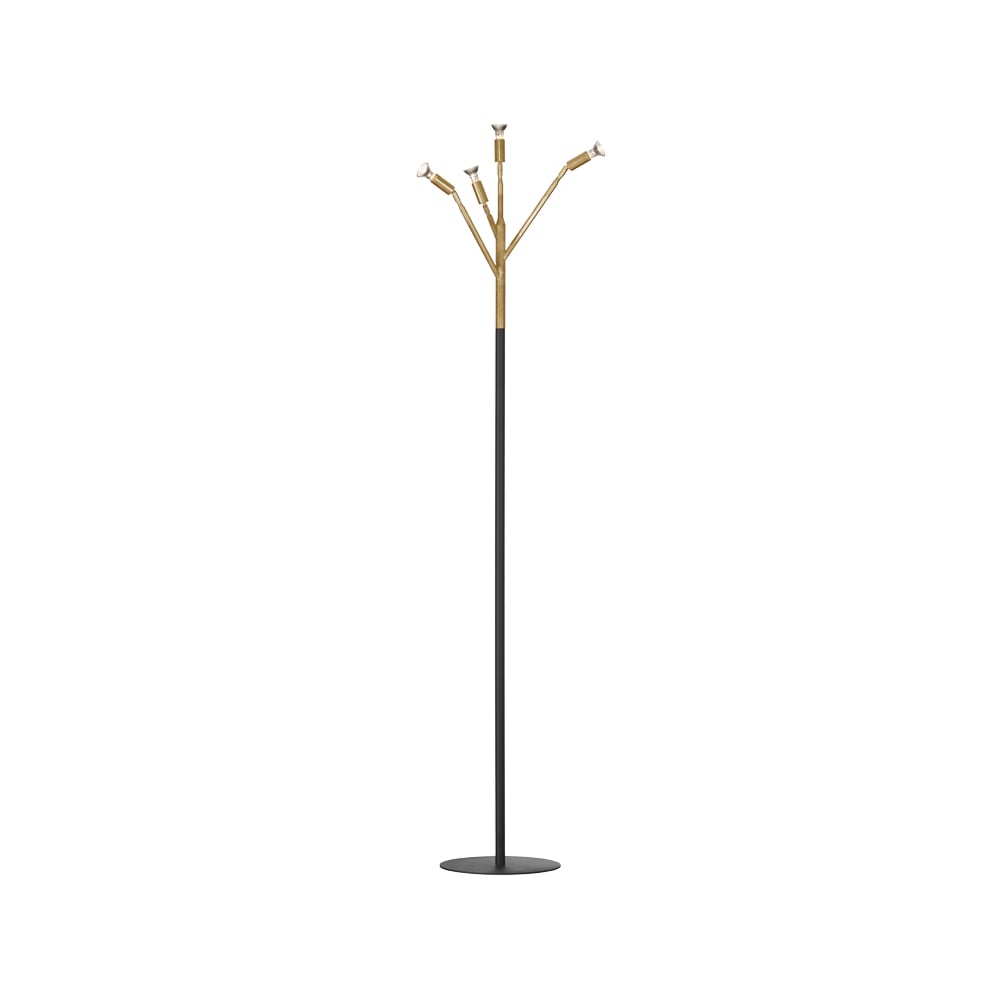 Örsjö Belysning Kvist 4 floor lamp Brass-black