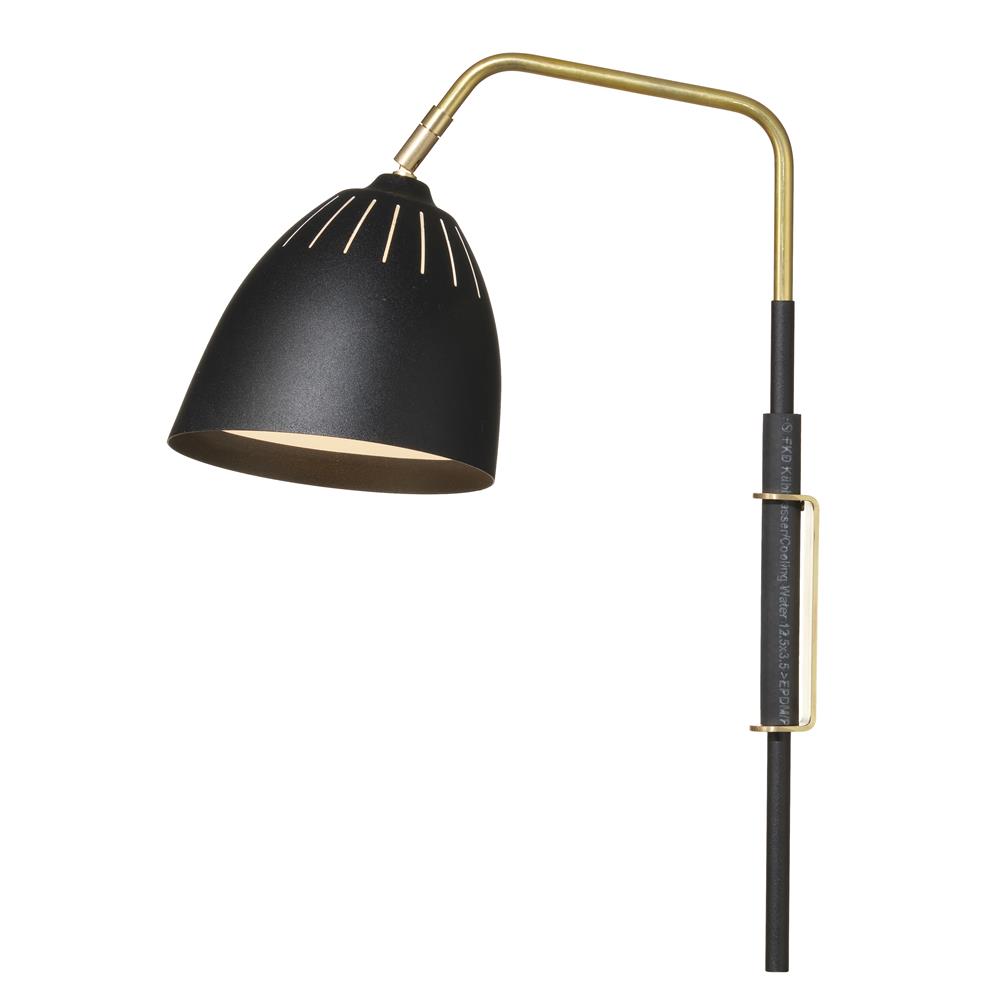 Örsjö Belysning Lean wall lamp black