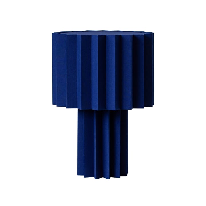 Plissé table lamp textile - Blue - Örsjö Belysning