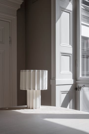 Plissé table lamp textile - White - Örsjö Belysning