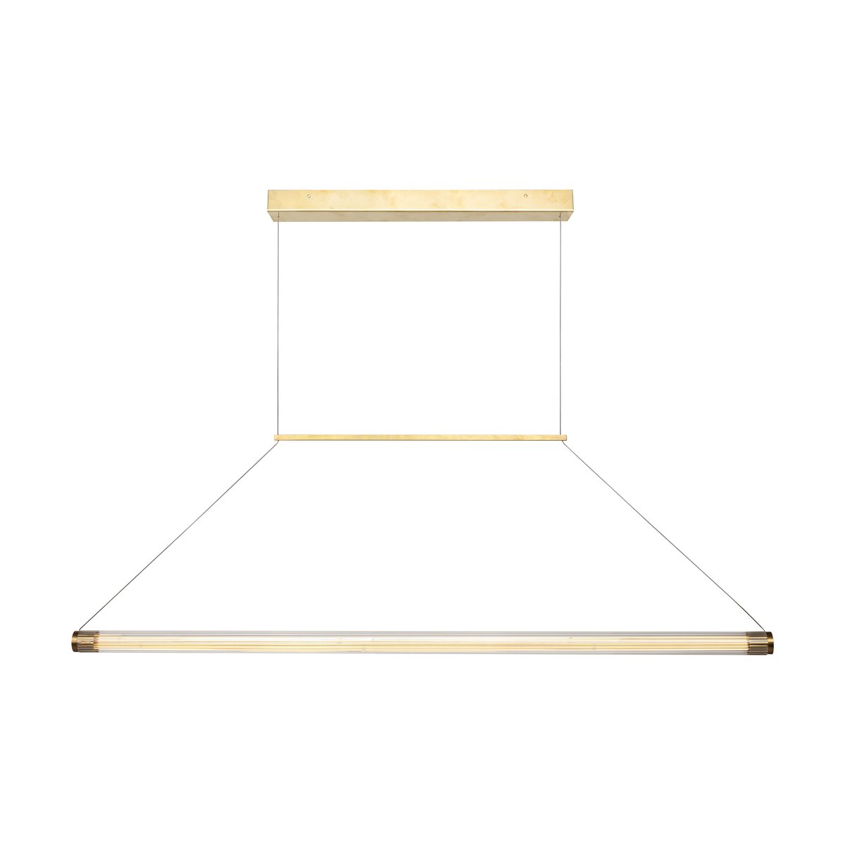 Örsjö Belysning Ray ceiling lamp brass 120 cm