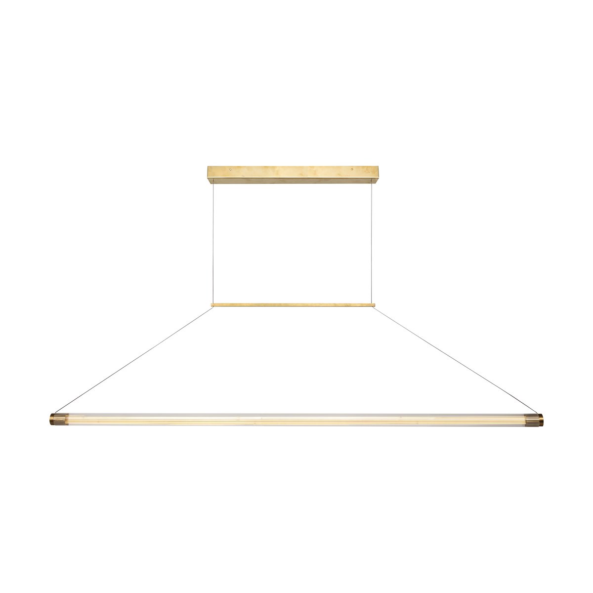 Örsjö Belysning Ray ceiling lamp brass 150 cm