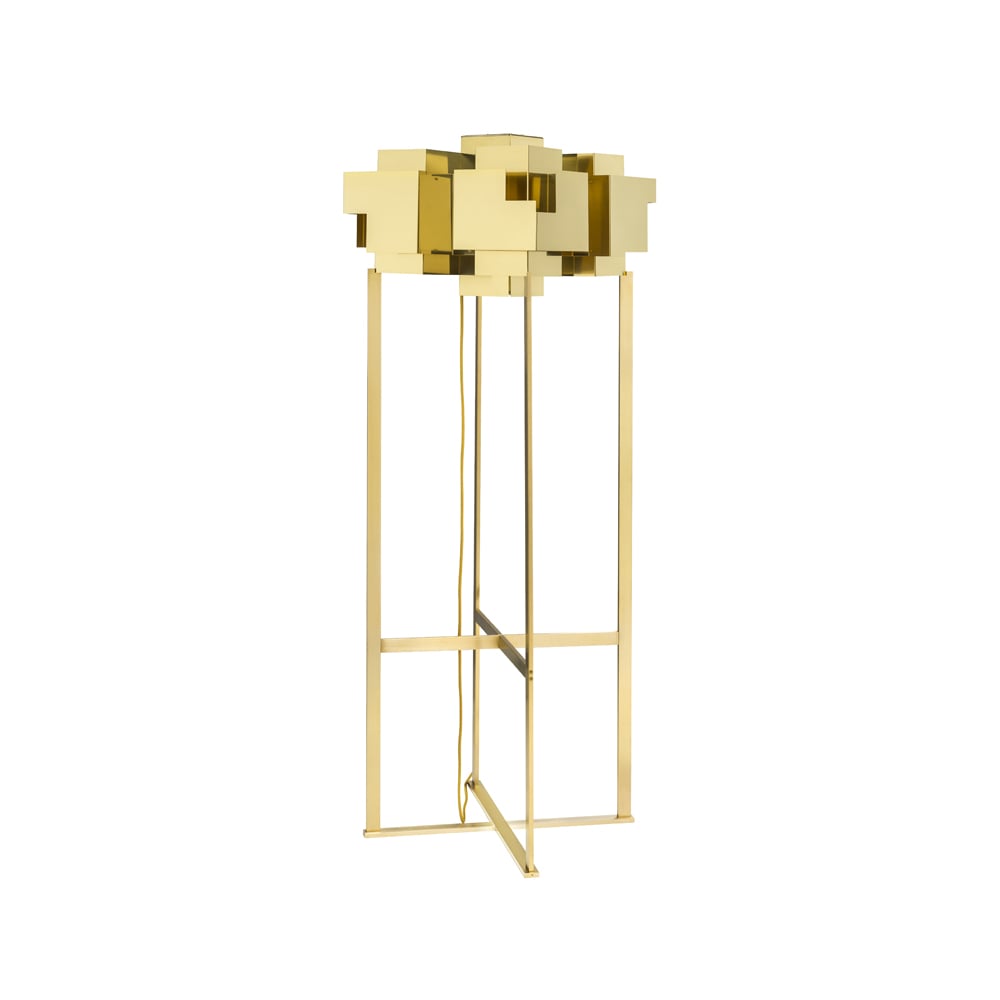 Örsjö Belysning Skyline floor lamp Brass raw