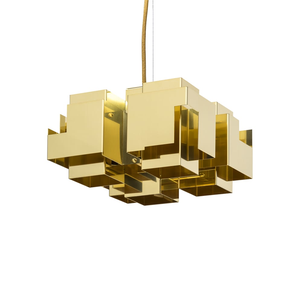 Örsjö Belysning Skyline pendant lamp Brass, medium