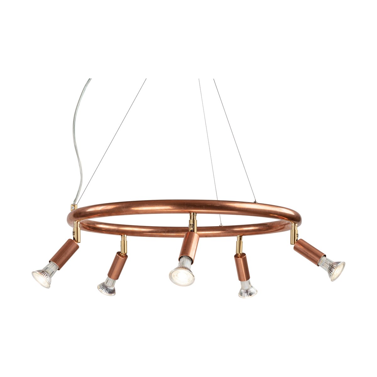 Örsjö Belysning Star round 5 spotlight Ø60 cm Copper