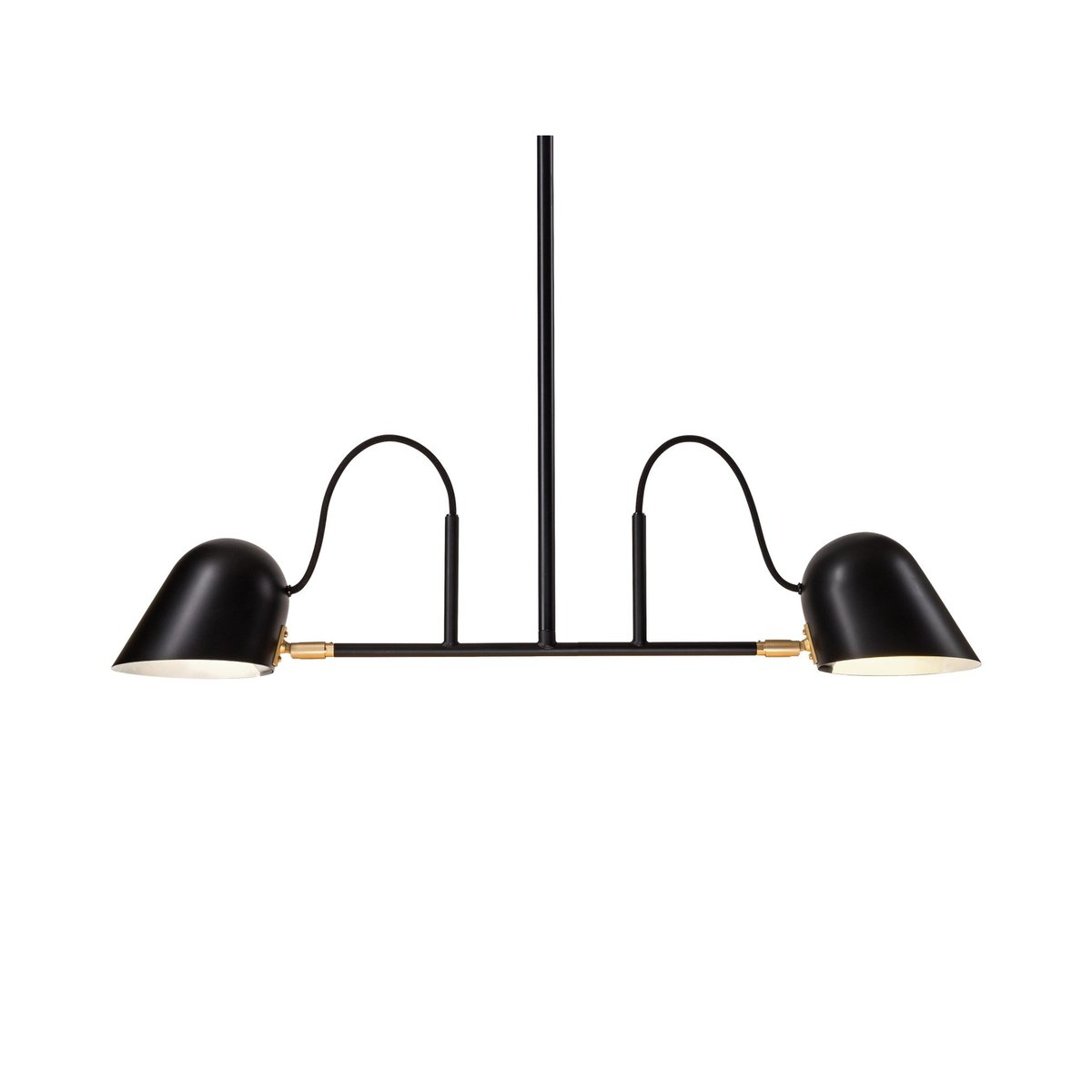 Örsjö Belysning Streck 1100 pendant lamp Black/brass, fixed mounting