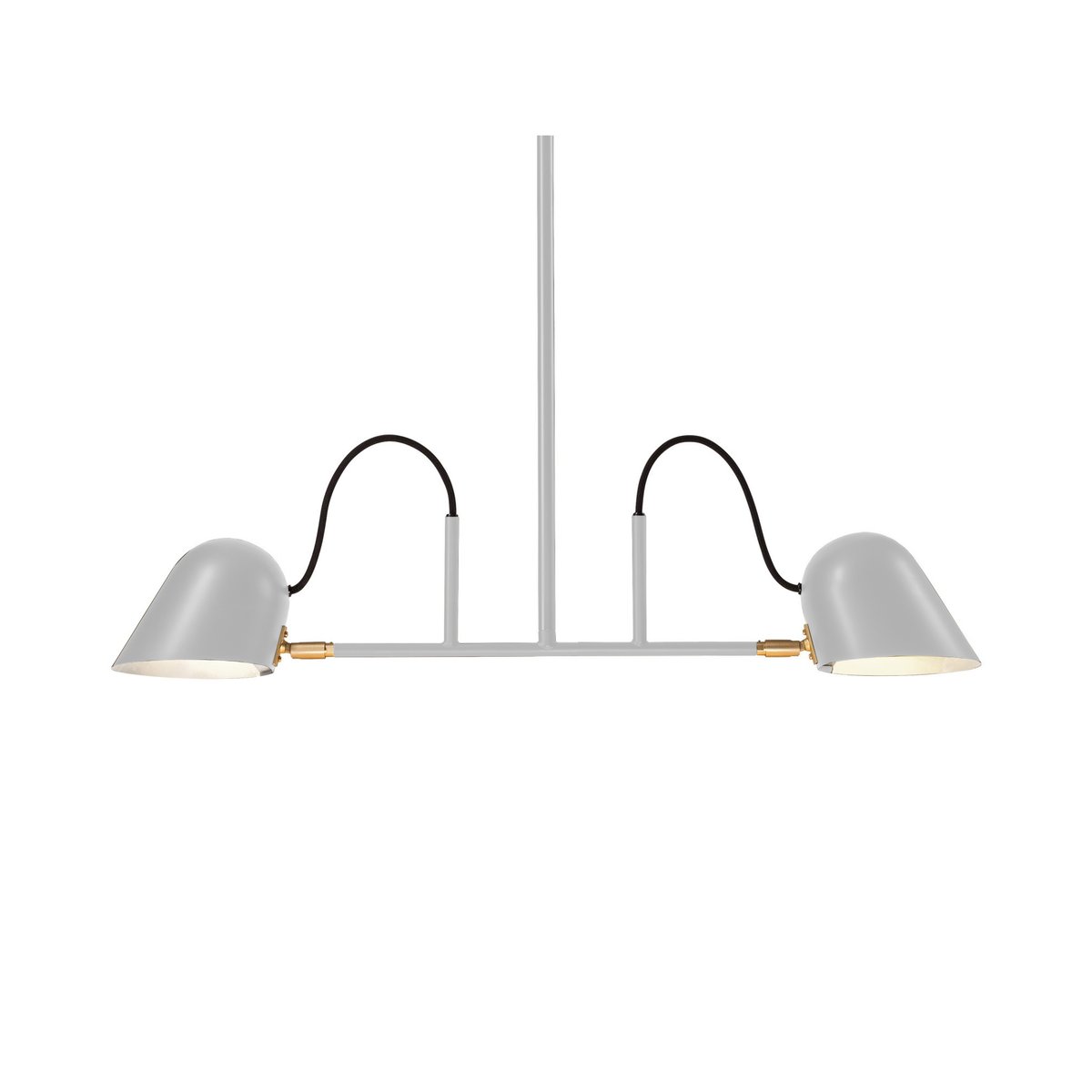 Örsjö Belysning Streck 1100 pendant lamp Warm grey/brass, fixed mounting